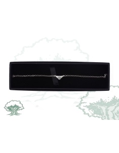 Pulsera con tricornio y eslabones de plata