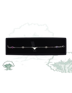 Pulsera con tricornio de plata