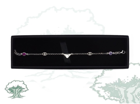 Pulsera con tricornio de plata