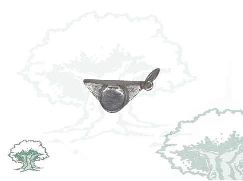 Colgante Tricornio mediano de plata