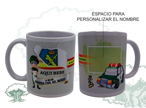Taza Aqui bebe la mejor Guardia Civil
