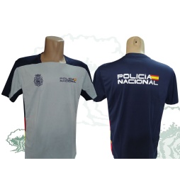 Camiseta técnica Policía Nacional bicolor