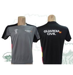 Camiseta técnica Guardia Civil gris bicolor