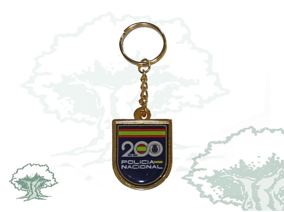 Llavero 200 aniversario Policia Nacional resina