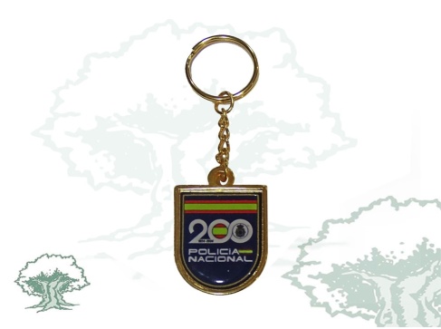 Llavero conmemorativo del 200 aniversario de la Policia Nacional en resina