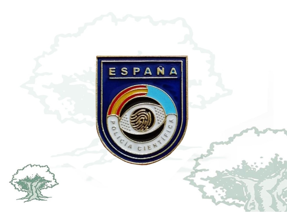 Distintivo de función Científica Policía Nacional