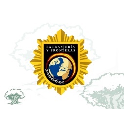 Distintivo de permanencia Extranjería y Fronteras de la Policía Nacional