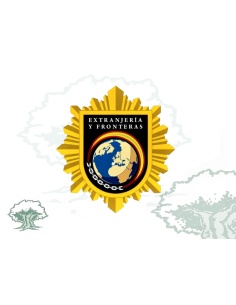 Distintivo de permanencia Extranjería y Fronteras Policía Nacional