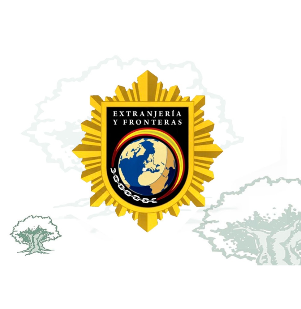 Distintivo de permanencia Extranjería y Fronteras de la Policía Nacional