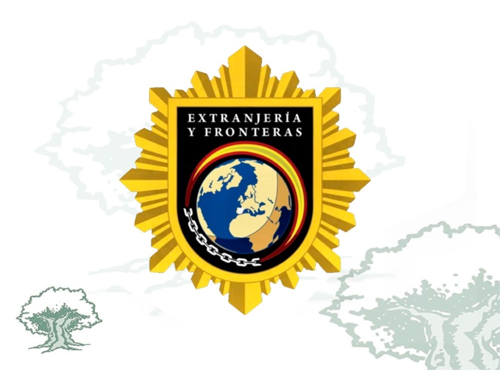 Distintivo de permanencia Extranjería y Fronteras Policía Nacional