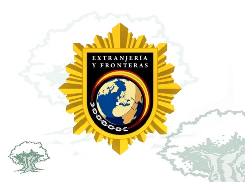 Distintivo de permanencia Extranjería y Fronteras Policía Nacional