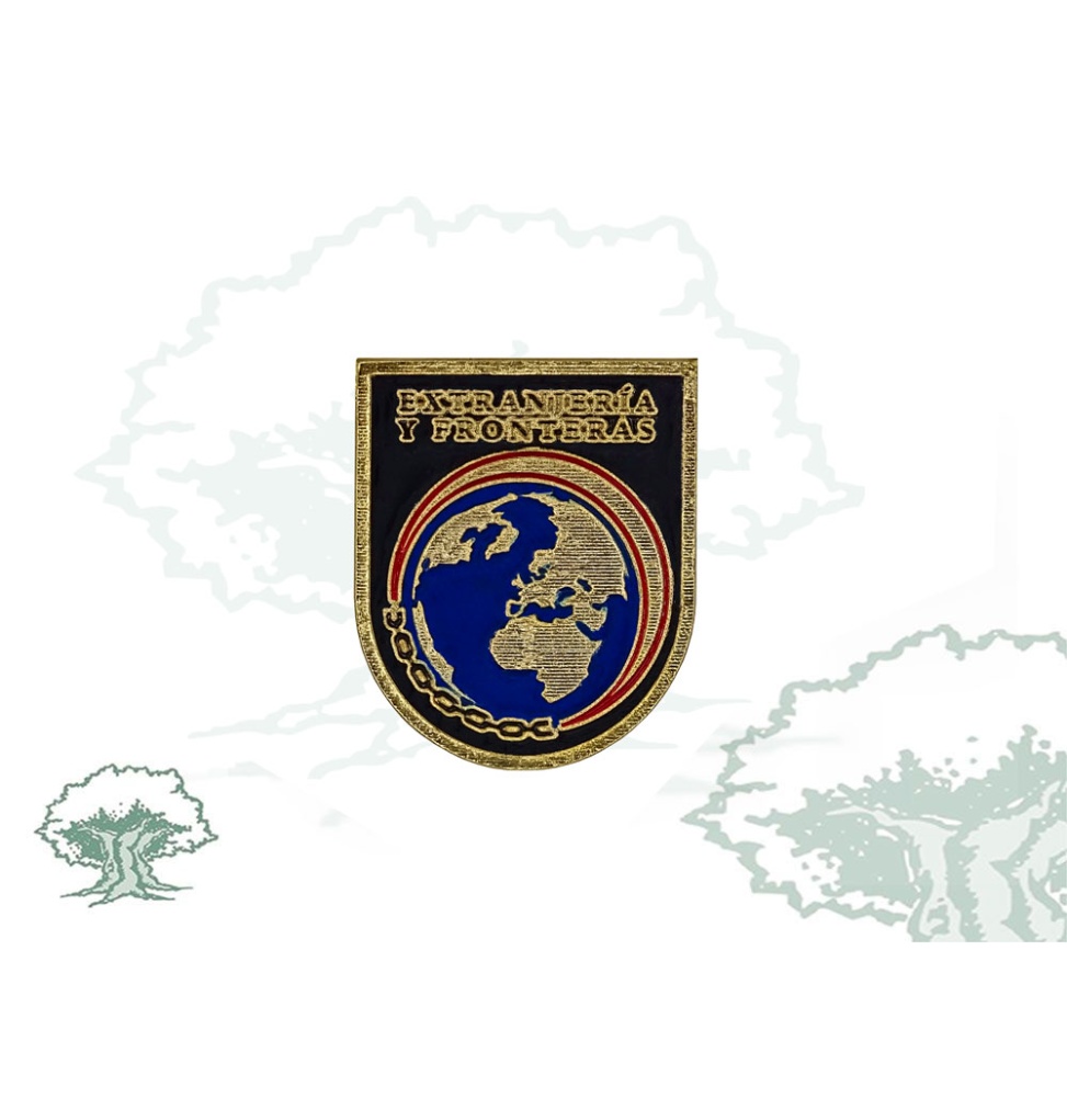 Distintivo de función Extranjería y Fronteras de la Policía Nacional