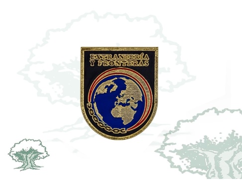 Distintivo de función Extranjería y Fronteras de la Policía Nacional