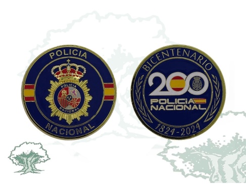 Moneda 200 aniversario de la Policia Nacional color a ambas caras Moneda 200 aniversario de la Policia Nacional color a ambas caras