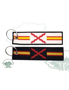 Llavero Cruz de Borgoña bordado