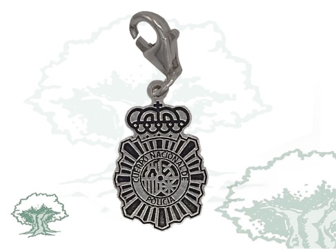 Colgante Policía Nacional con mosquetón