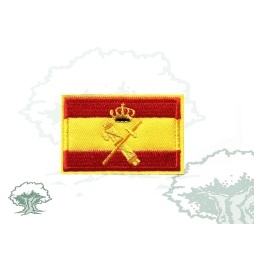 Parche Guardia Civil con bandera de España bordado