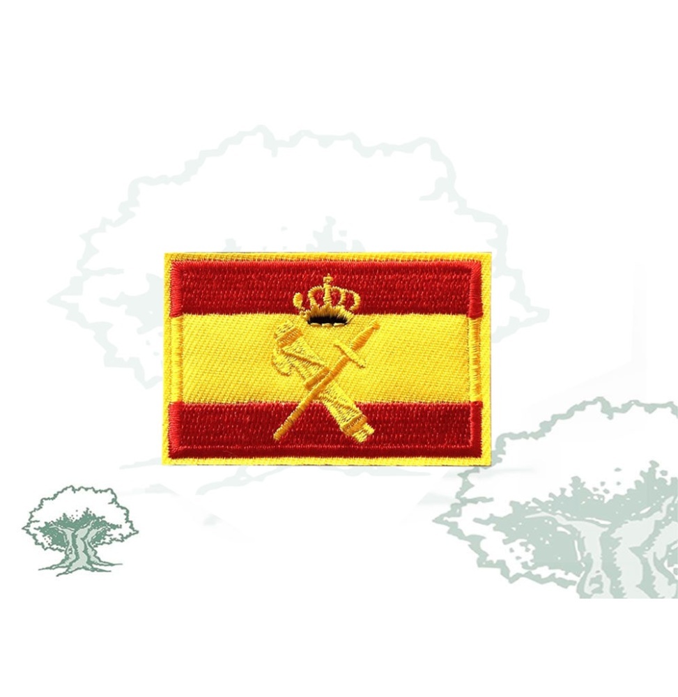 Parche Guardia Civil con bandera de España bordado