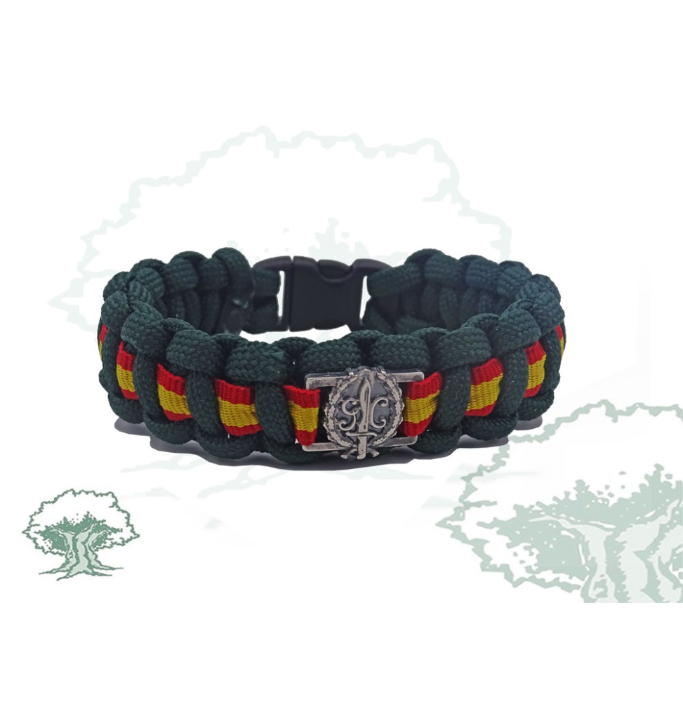 Pulsera GAR de la Guardia Civil de paracord