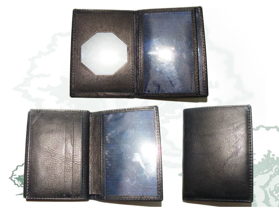 Cartera billetera Guardia Civil tipo libro con tarjetero para chapa octogonal