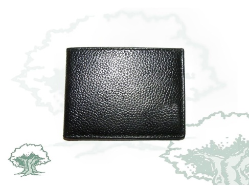 Cartera billetera Guardia Civil simple rugosa para chapa octogonal