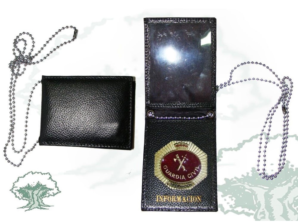 Cartera para colgar Información Guardia Civil con chapa