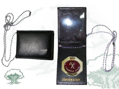 Cartera para colgar Información Guardia Civil con chapa