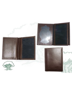 Cartera Policía Nacional en marrón para chapa 2