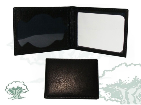 Cartera Policía Nacional en negro para chapa