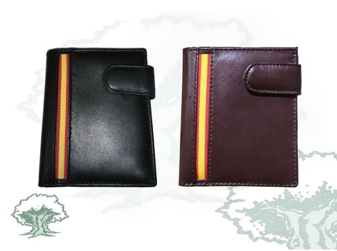 Cartera España vertical con chapa