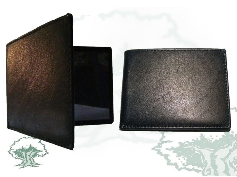 Tarjetero sencillo con chapa