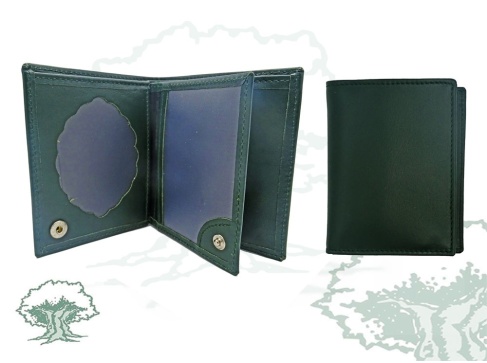 Cartera Guardia Civil tarjetero verde con chapa