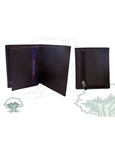 Cartera Guardia Civil tarjetero marrón con chapa 2