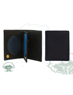 Cartera Guardia Civil tarjetero negra con chapa