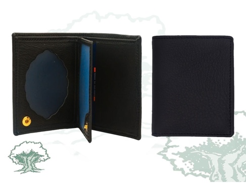 Cartera Guardia Civil tarjetero negra con chapa