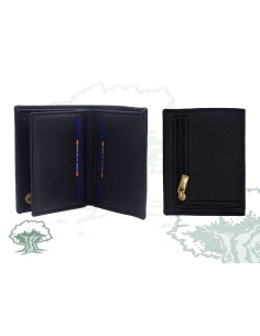 Cartera Guardia Civil tarjetero negra con chapa 2