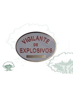 Placa Vigilante de Explosivos homologada metálica