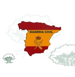 Imán silueta de España Guardia Civil