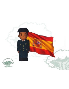 Imán Guardia Civil bandera España