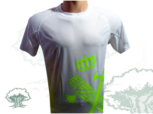 Camiseta técnica Guardia Civil blanca