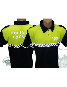 Polo Policía Local manga corta damero pecho