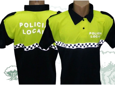 Polo Policía Local manga corta damero pecho