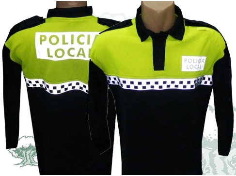 Polo Policía Local manga larga damero pecho nuevo modelo