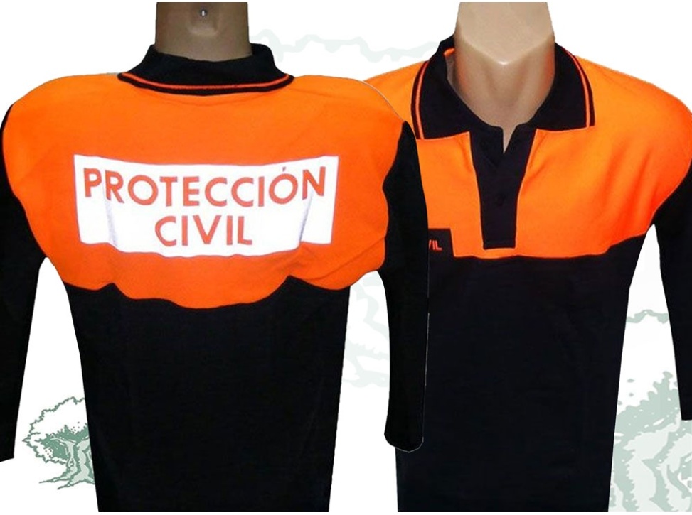 Polo Protección Civil manga larga bicolor