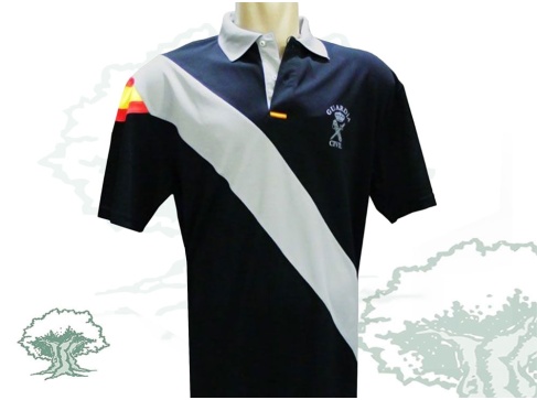 Polo Guardia Civil franja blanca