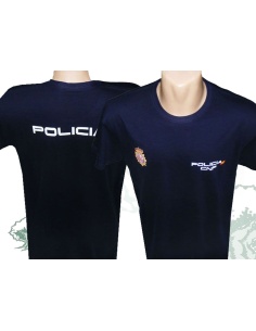 Camiseta Policía Nacional de algodón