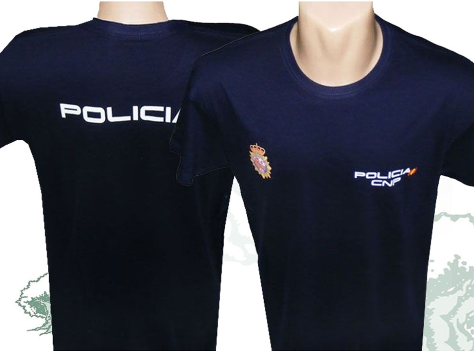 Camiseta Policía Nacional de algodón