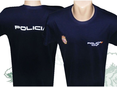 Camiseta Policía Nacional de algodón