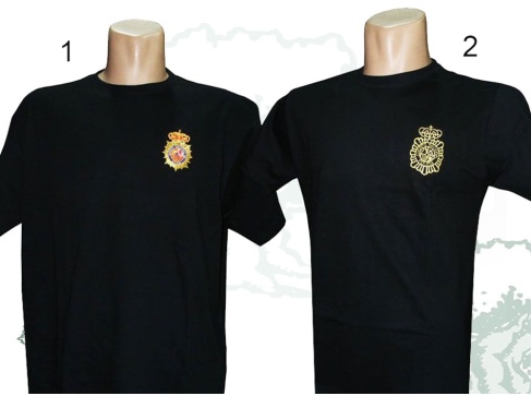Camiseta Policía Nacional bordada