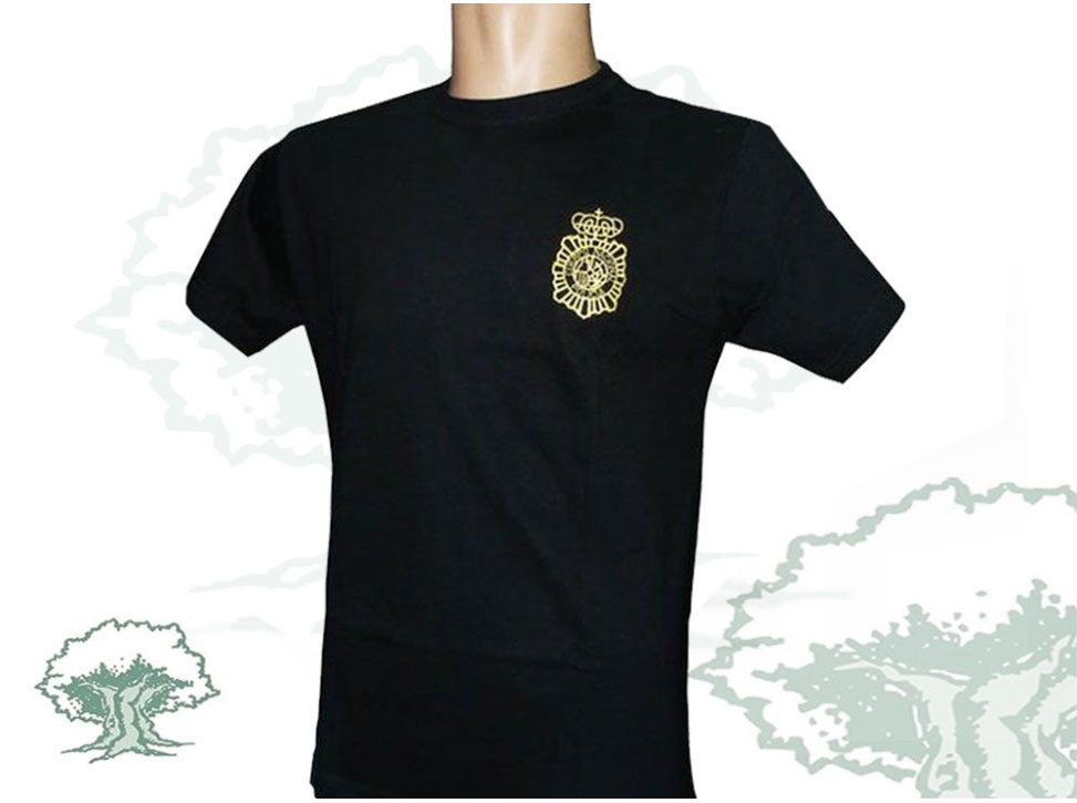 Camiseta Policía Nacional bordada